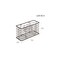 mDesign Steel Wall Mount Hair Dryer Storage Organizer Basket Holder